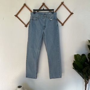 George Straight Leg Light Wash Jeans